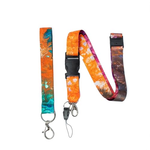 Venegas Lanyard, Correa para Cuello - 2 Piezas de Colección, Correa de Muñeca y Llaves con Cierre Metálico, Ideal para Insignia de identificación, Llavero y Tarjetas - Unisex - Venegas Arte