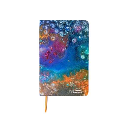 Venegas Libreta de Pasta Dura - Cuaderno Clásico de Notas, 80 Hojas de Puntos, Diseño Artístico, Tamaño 13 x 21cm, Diario de Gratitud, Agenda Personal, Oficina, Escuela, Journal Notebook - Venegas Arte